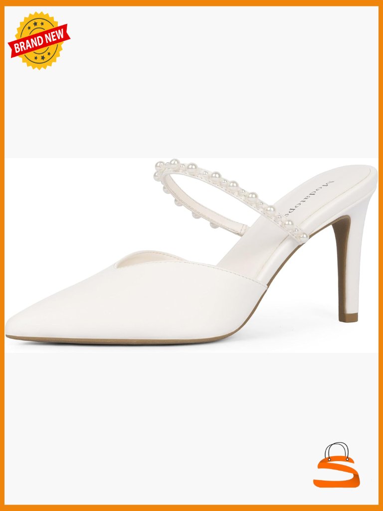 Pointed Toe Stiletto Heels Ankle Strap Pumps Women Party Shoes